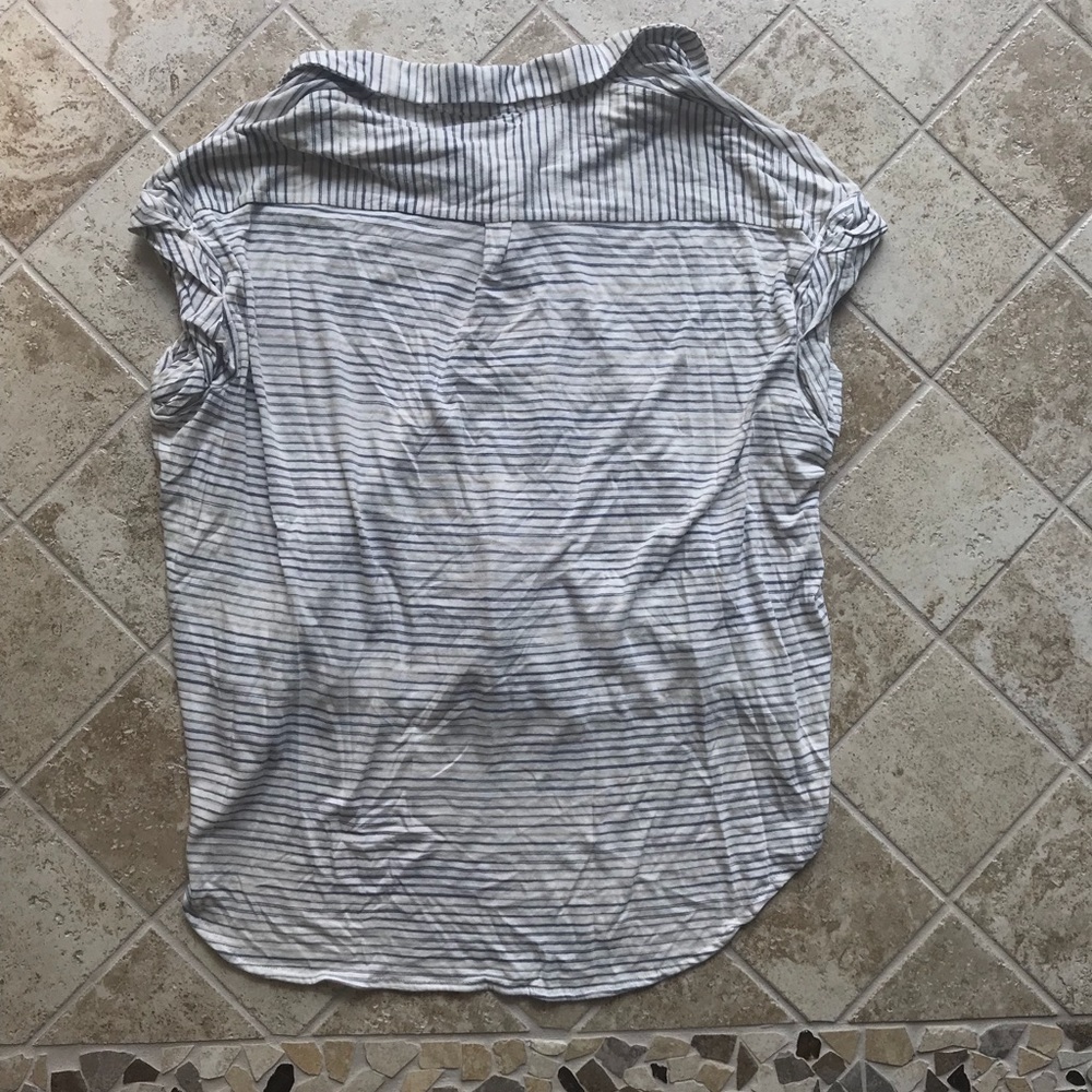 Uo Bycorpus Striped Button Down Top - image 4